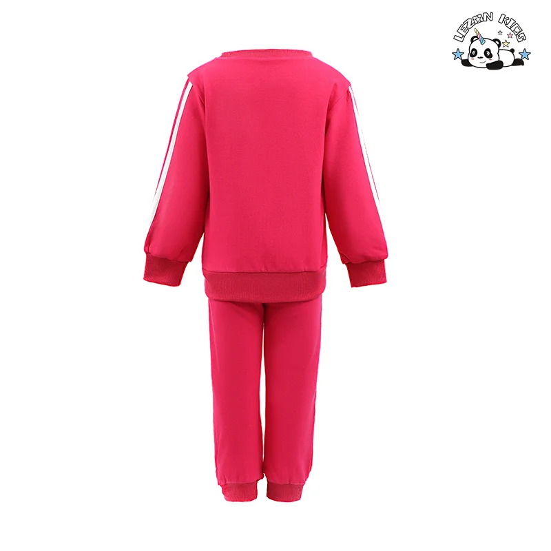 LEZONKIDS - Wholesale Children Clothing Set Autumn Cotton Sweatshirt and Jogger Boys Clothing Set